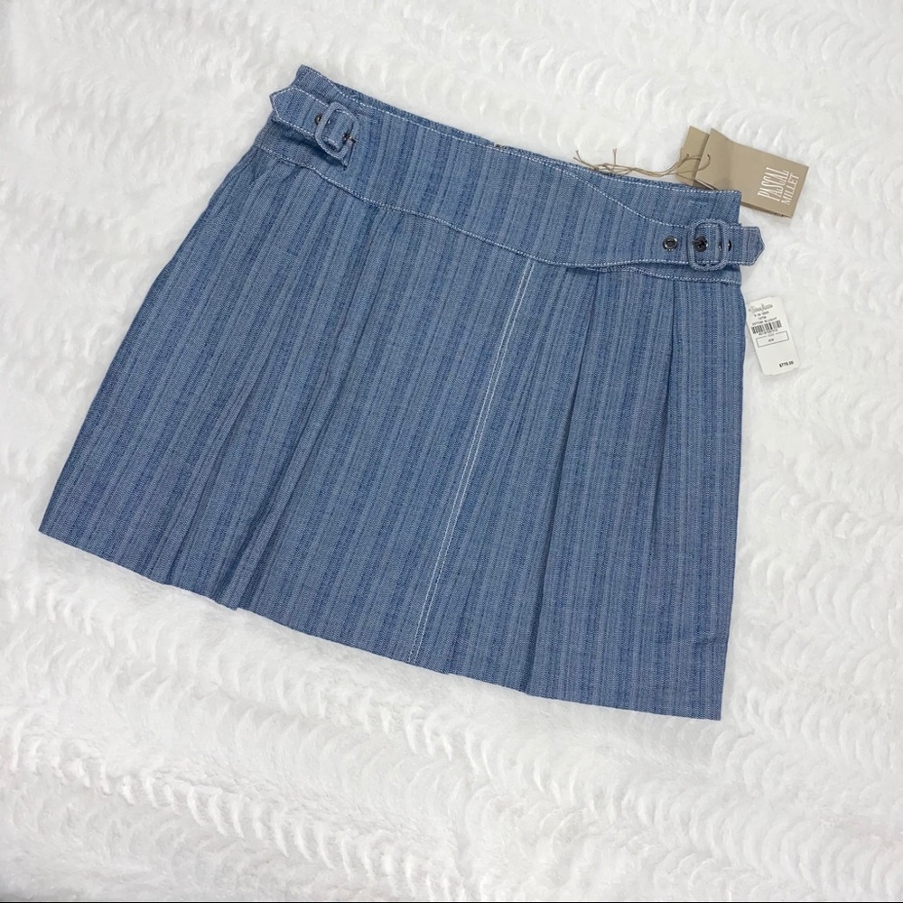 Pascal Millet Striped A-line Mini Skirt NWT